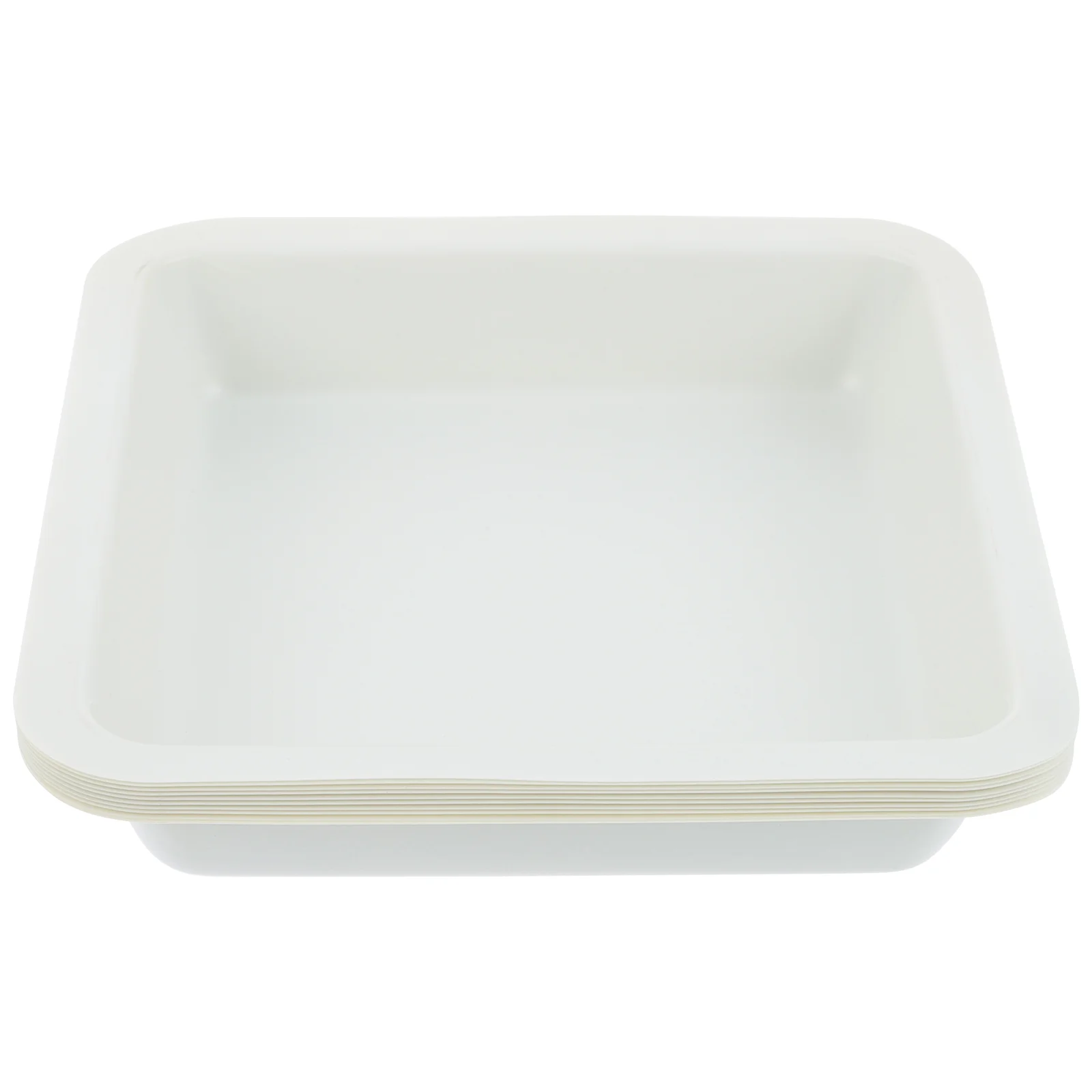 10 Pcs Weighing Boat Square Lab Dish Container Tray Cattle Weight Tape Anti- Static Labs Dishes Boats Plastic Diamond