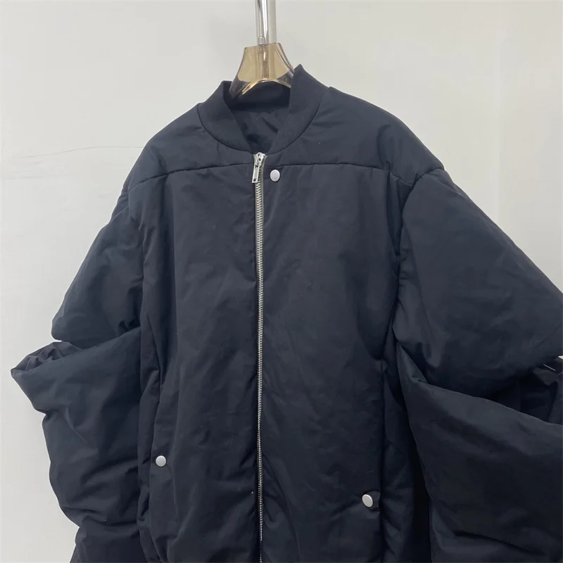 Women's winter jacket 2025 New Baseball collar motorcycle jacket spray bonded cotton filled warm thick coat cotton-padded jacket