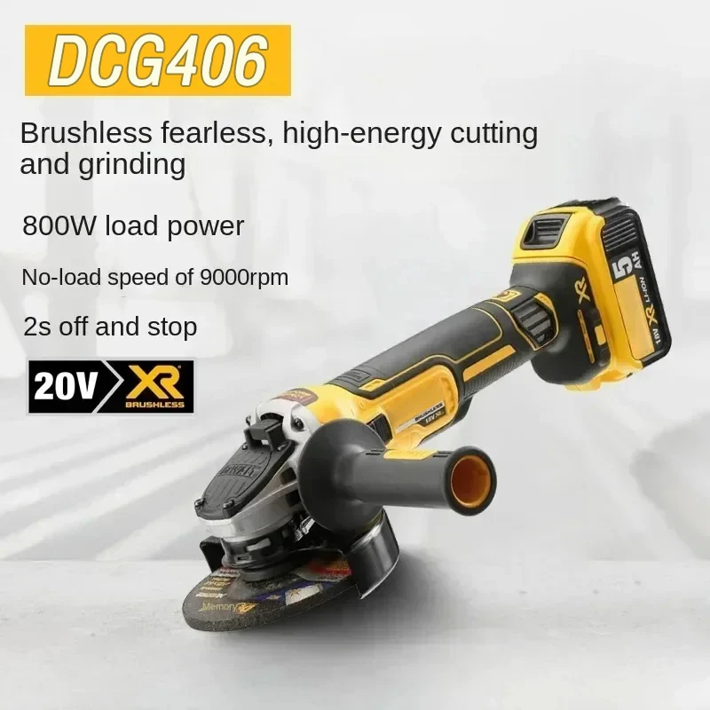 "2025 جديد!" dcg406 لمحرك بطارية ديوالت 20 فولت طاحونة زاوية لاسلكية بدون فرش 12,000 دورة في الدقيقة 3 سرعات حماية السلامة الزائدة