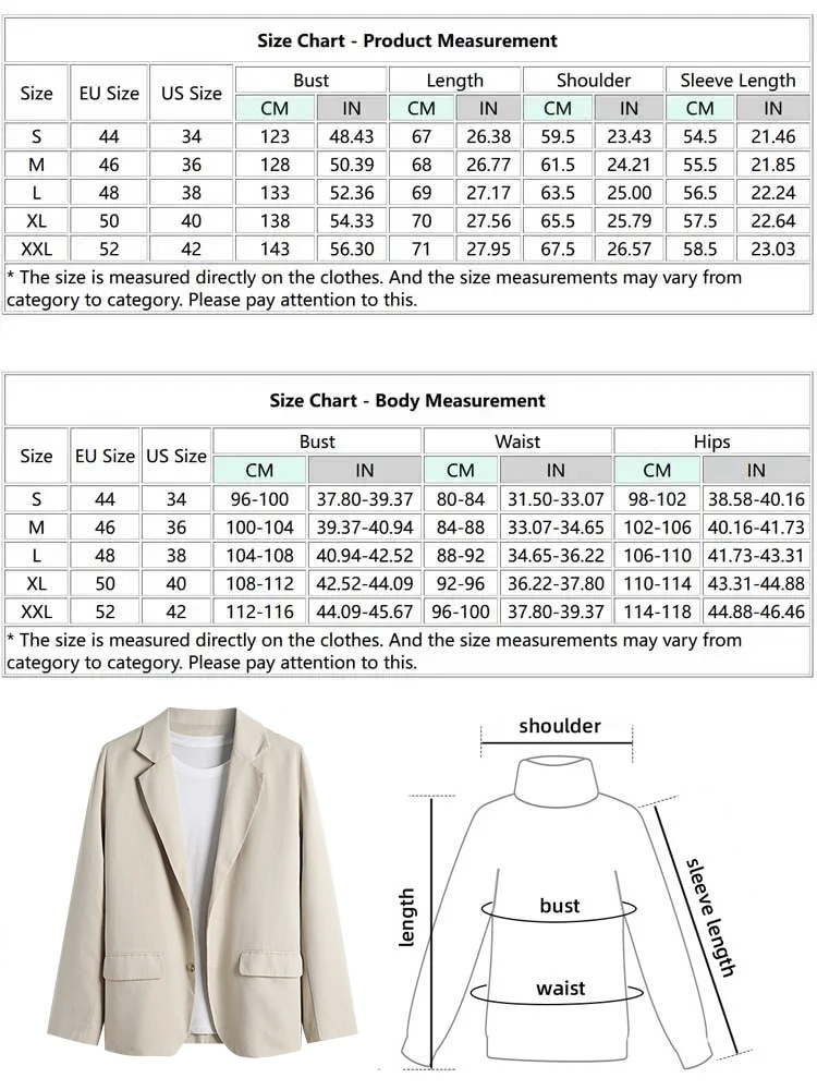 ZAFUL Men's Basic Plain Color Single Breasted Lapel Collar Double Front Flap Pockets Design Casual Blazer