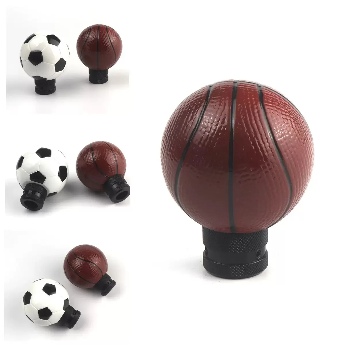 Football Basketball Car Resin Gear Shifter Knob Manual Automatic Round Ball Shape Shifter Handle Stick Head Lever AT MT