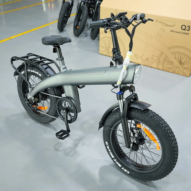 750W Fat Tire Electric Bike 20 Inch 45km/h High Speed E-bike Off-road Mountain City Cargo Bicycle Adults Bicicleta Electrica MTB image 5