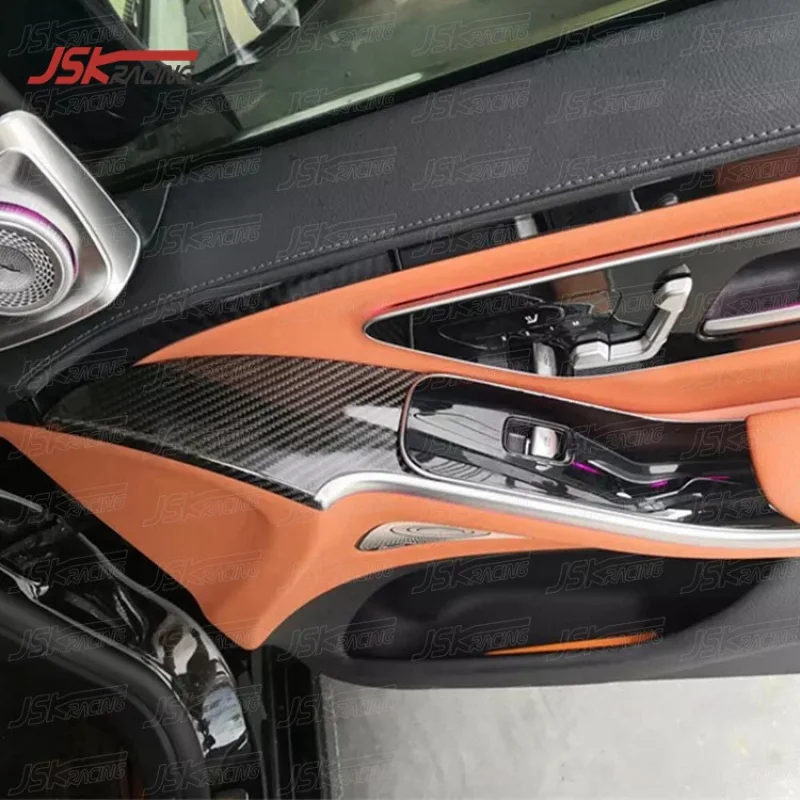 

Панель управления стеклоподъемниками из сухого углеродного волокна (4 шт.) для Mercedes-Benz S-Class W223 2021-2023 гг.