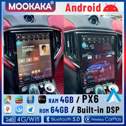 2 Din Android 13.0 8+128GB For Maserati GHIBLI 2013-2022 Multimedia Player Auto Radio Stereo GPS Navigation Headunit DSP Carplay