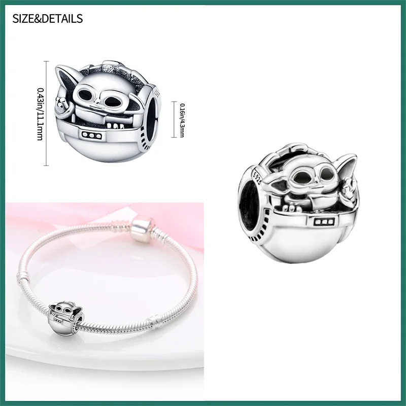 MINISO925 Sterling Silver War Charms Beads Fit Pandora Original Bracelets For Women 925 Silver DIY Jewelry Gift