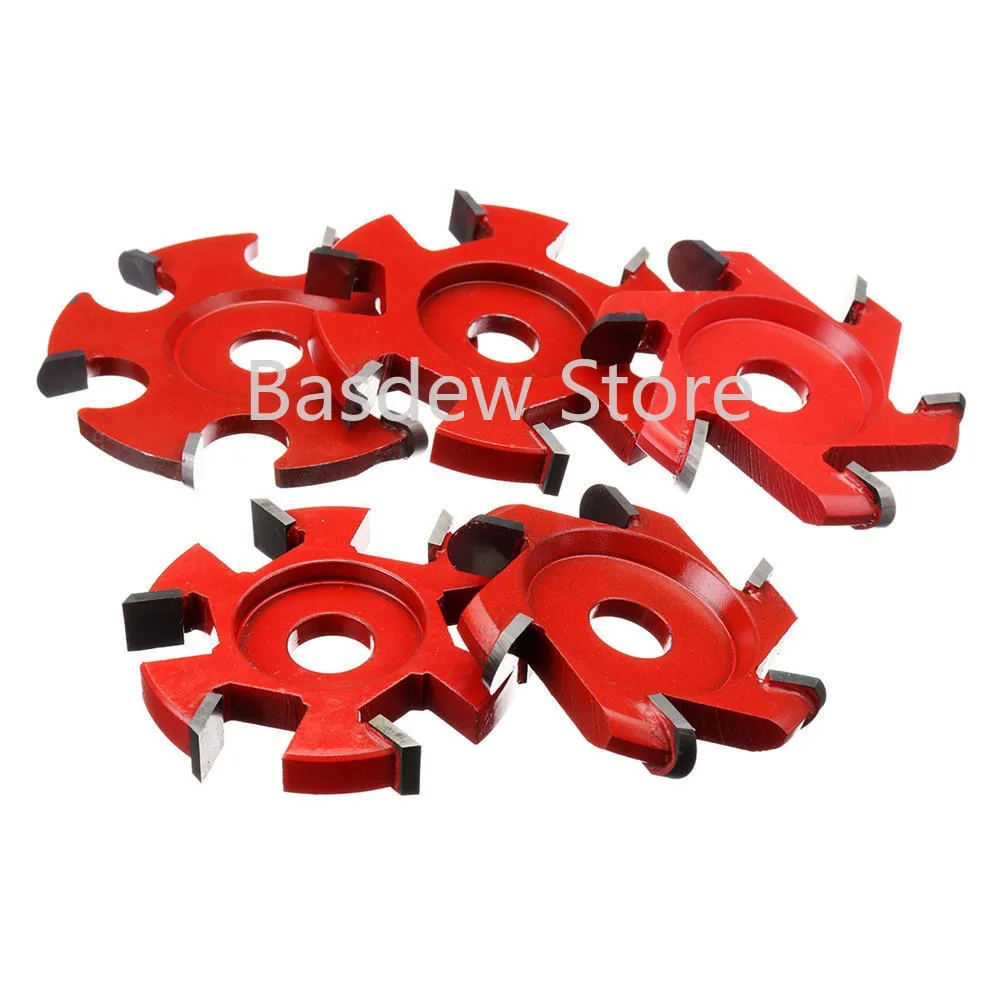 75-100mm Diameter 16mm Inner Diameter Red Hexagonal Blade Power Wood Carving Disc Knife Angle Grinder Accessories