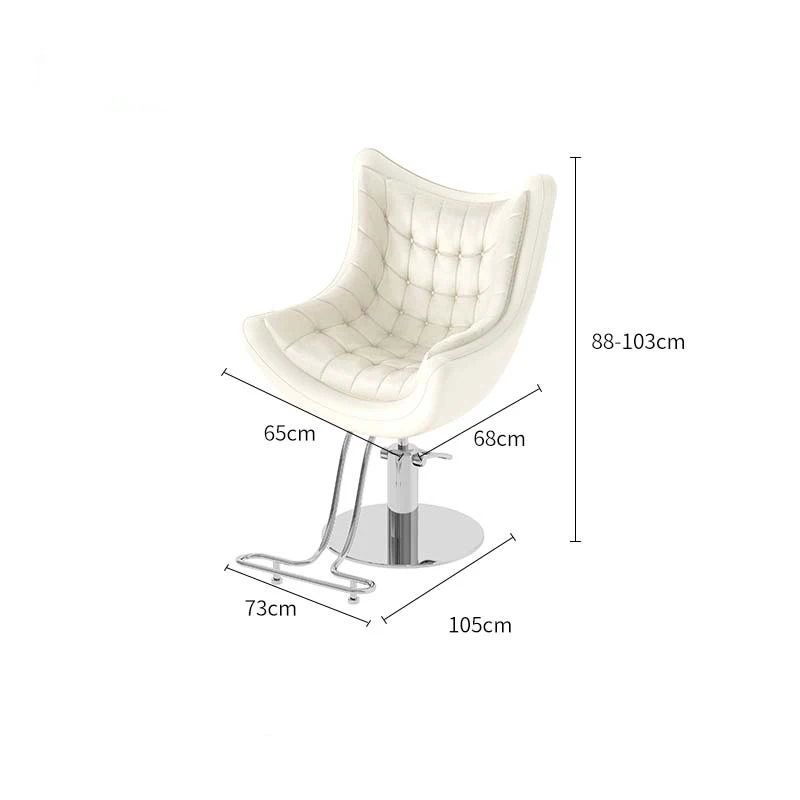 Modern Hair Stylist Chair Reclining Backrest Styling Chair Iron Barbershop Beauty Parlor Barbershop Durable sillón de barbería
