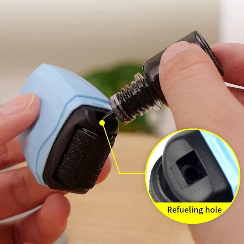 1Pcs Identity Protection Roller Stamp Stop ID Identity Theft Identification Shielding Privacy Secret And Address Shielder