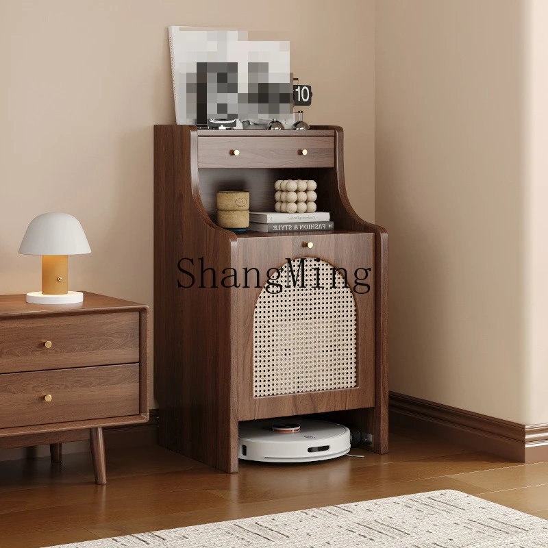 

FG living room sweeping robot storage cabinet stone storage fish tank cabinet sofa edge