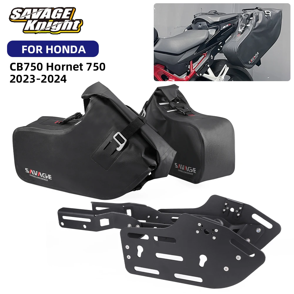 For Honda CB750 Hornet 750 2023-2024 Saddlebag Luggage Storage Bag Mount Bracket Saddle Bag Rack Holder CB 750 Racing Suitcase