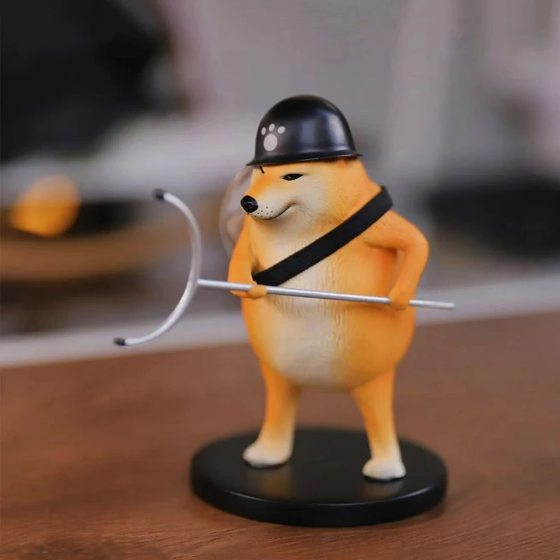 Security Guard Dog Shiba Inu Cute Pet Model Scene Decoration Ornaments Adult Fans Collectible Souvenir