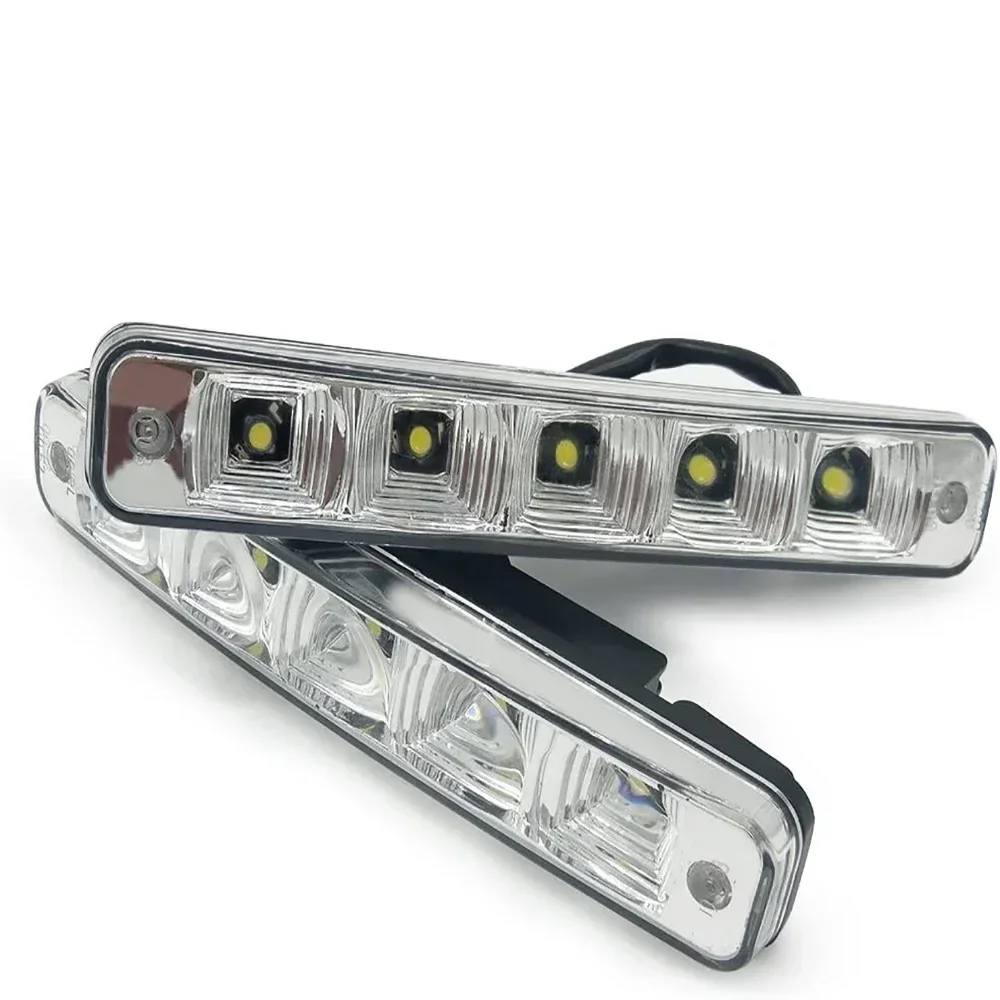 2 Pcs 6000K Waterproof Super Bright Car Stylish Light10W 12V Super Bright LED Daytime Running Light Car Daylight DRL Fog Light