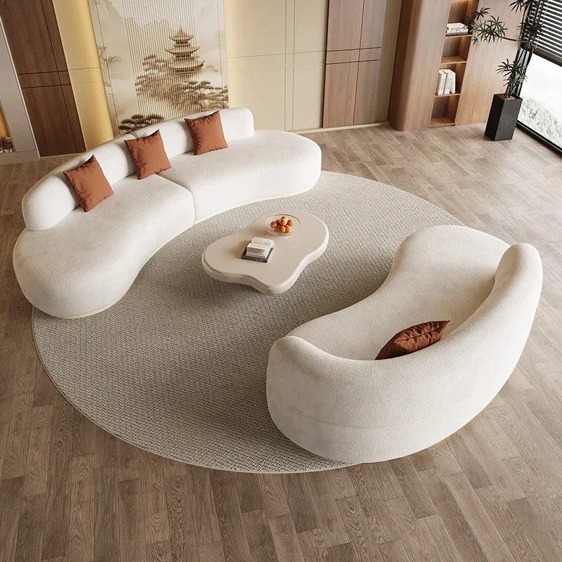 

//+Cream Wind Aesthetics Sofas Lounge Luxury Gaming Lazy Nordic Modern Sofas Romantic Comfortable Adult Divano Balcony Furniture