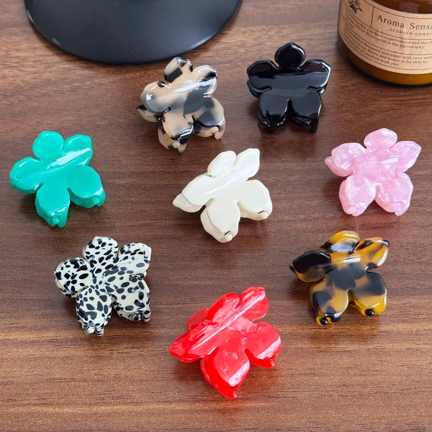 

Dowell Sweet Cute New Style Original Design Small Mini Flower Acetate Hair Clip Fashionable Women'S Hair Accessory