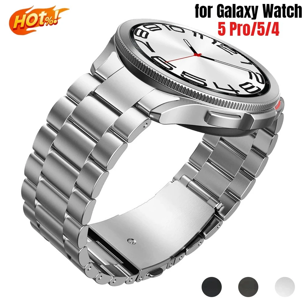 Titanium Metal Strap Bracelet No‑gap for Samsung Galaxy Watch 5 Pro 45mm/Watch5 44mm 40mm/Watch 4 Classic 46mm 42mm 40mm 44mm