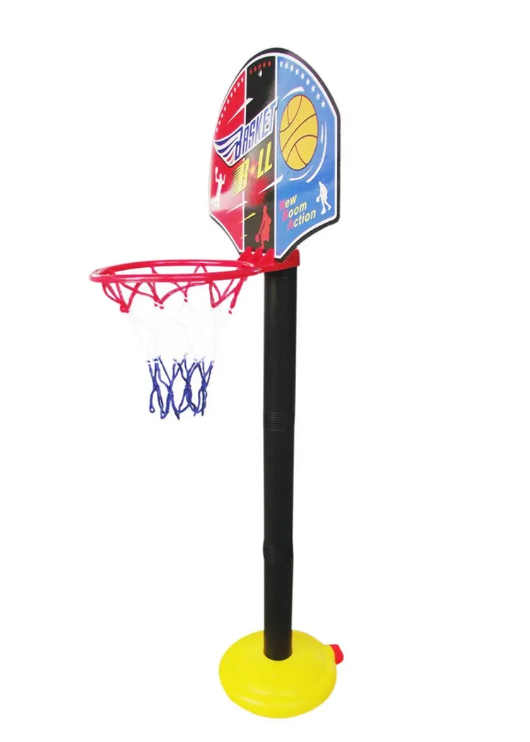 [ Funny] Can adjust the height basketball stands toy Super sport basketball stands+basketball+Inflator sets child fitness game