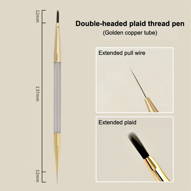 Nail Art Brush Multifunctionele Streep Liner Brushes Modellering Water Rimpel DIY Ontwerp Harde Borstel Nail Art Tools