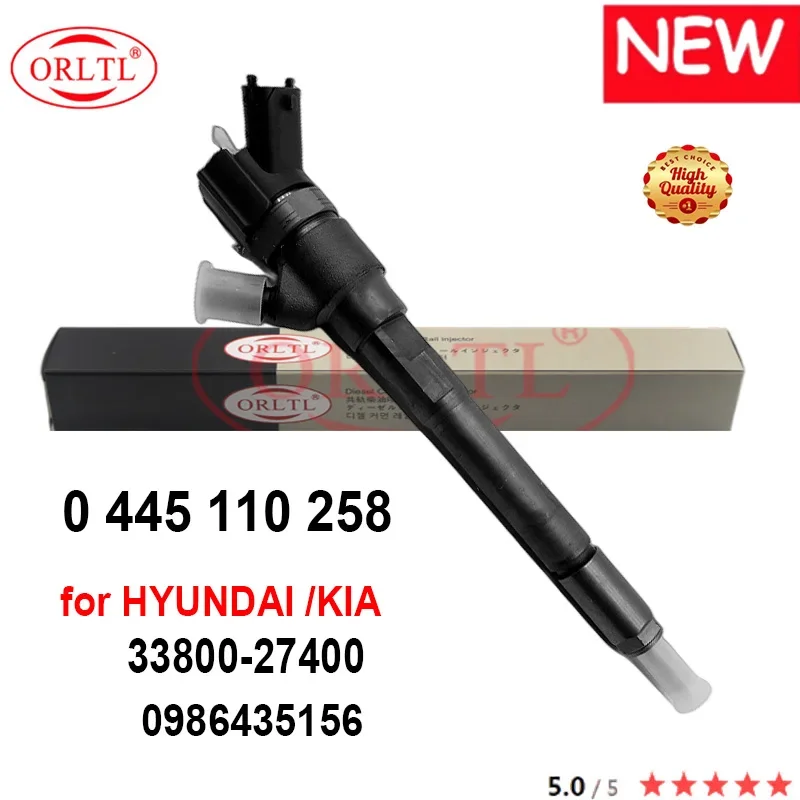 

ORLTL 0445110258 3380027400 NEW Diesel Original Injector 0 445 110 258 33800-27400 33800 27400 0986435156 for HYUNDAI KIA