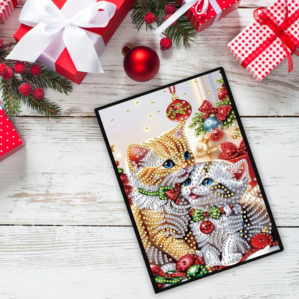 

50-Page A5 Size Diamond Painting Diary Book 50 Pages Crystal Notepad Sketchbook for DIY Gifts and Festive Occasions