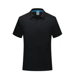 Polo estiva in seta di ghiaccio t-Shirt di fascia alta tinta unita nuova mezza manica asciugatura rapida senza marcatura risvolti Casual Business Thin Men