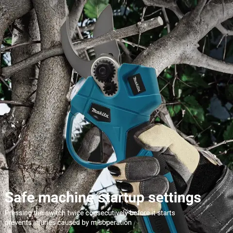 마키타 40mm 브러시리스 전동 전지가위 2단 기어 무선 충전식 과일나무 분재 전지가위 마키타 18V 배터리용