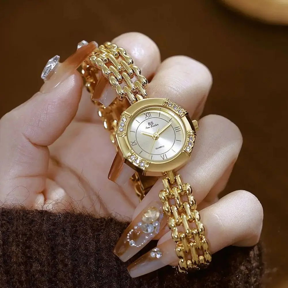 

Роскошные кварцевые женские часы, элегантный маленький циферблат, модный стальной сетчатый ремень, повседневные женские наручные часы, лучший бренд Reloj Mujer