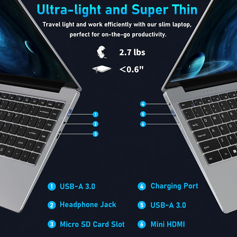 14 Inch Win 11 Gloednieuwe Notebook J4125 2.5Ghz Lpddr4 8Gb Ram 128Gb 256Gb 512Gb 1T Hd Screen Laptop Computer Laptops Pc