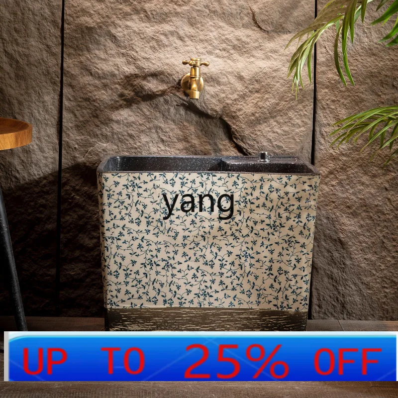 cx mop pool courtyard oversized capacity art outdoor ceramic washbasin mop pool