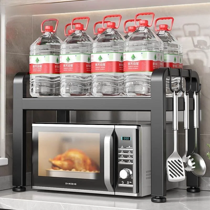 Suporte para Micro-ondas de Cozinha Multi-Funcional, Suporte de Armazenamento para Fogão de Arroz, Prateleira Expansível para...