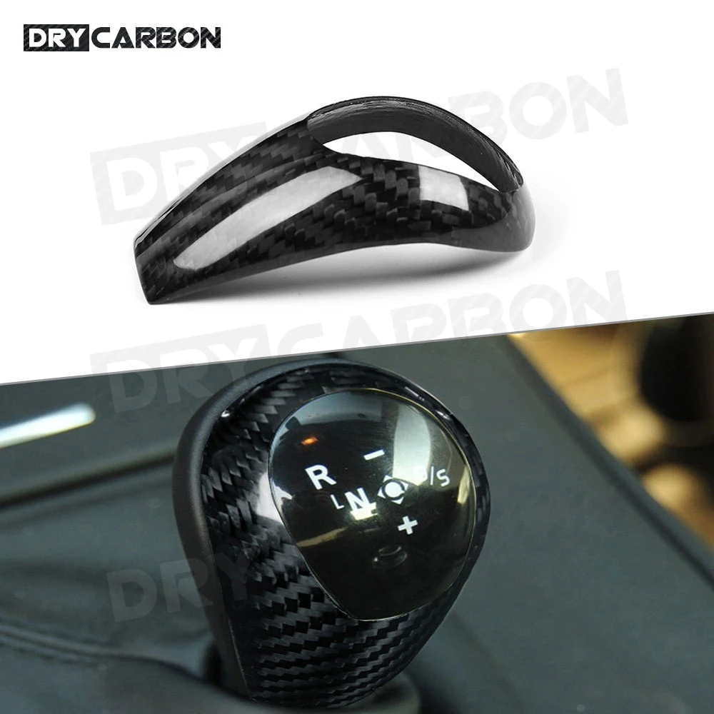 

Carbon Fiber for BMW 1 2 3 4 5 Series F20 F30 F31 F32 F33 Stickers Car Gear Shift Knob Cover Sticker Interior Trim Accessories