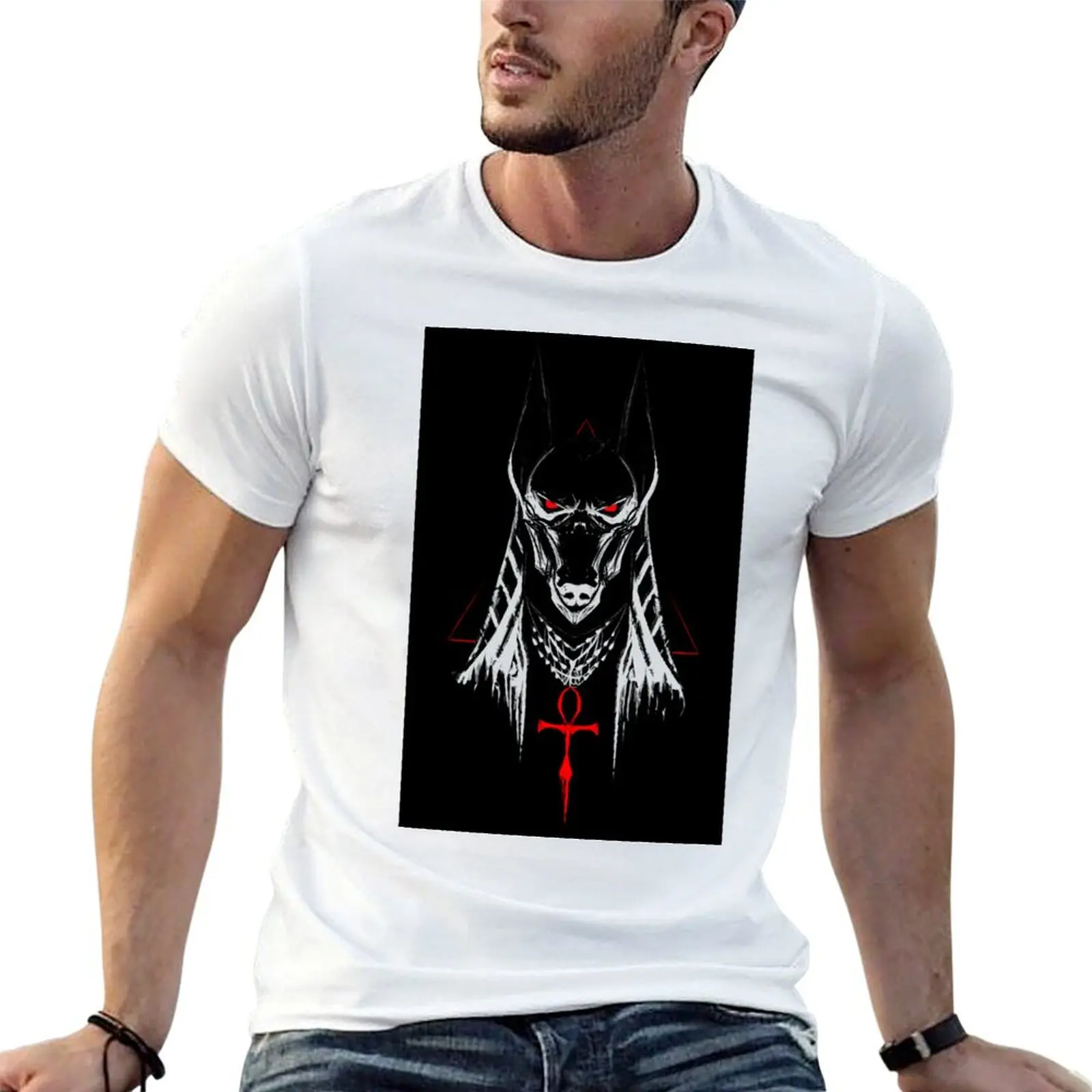 cotton the God cotton man for t tshirt of Anubis T-Shirt shirts underworld 100% funny