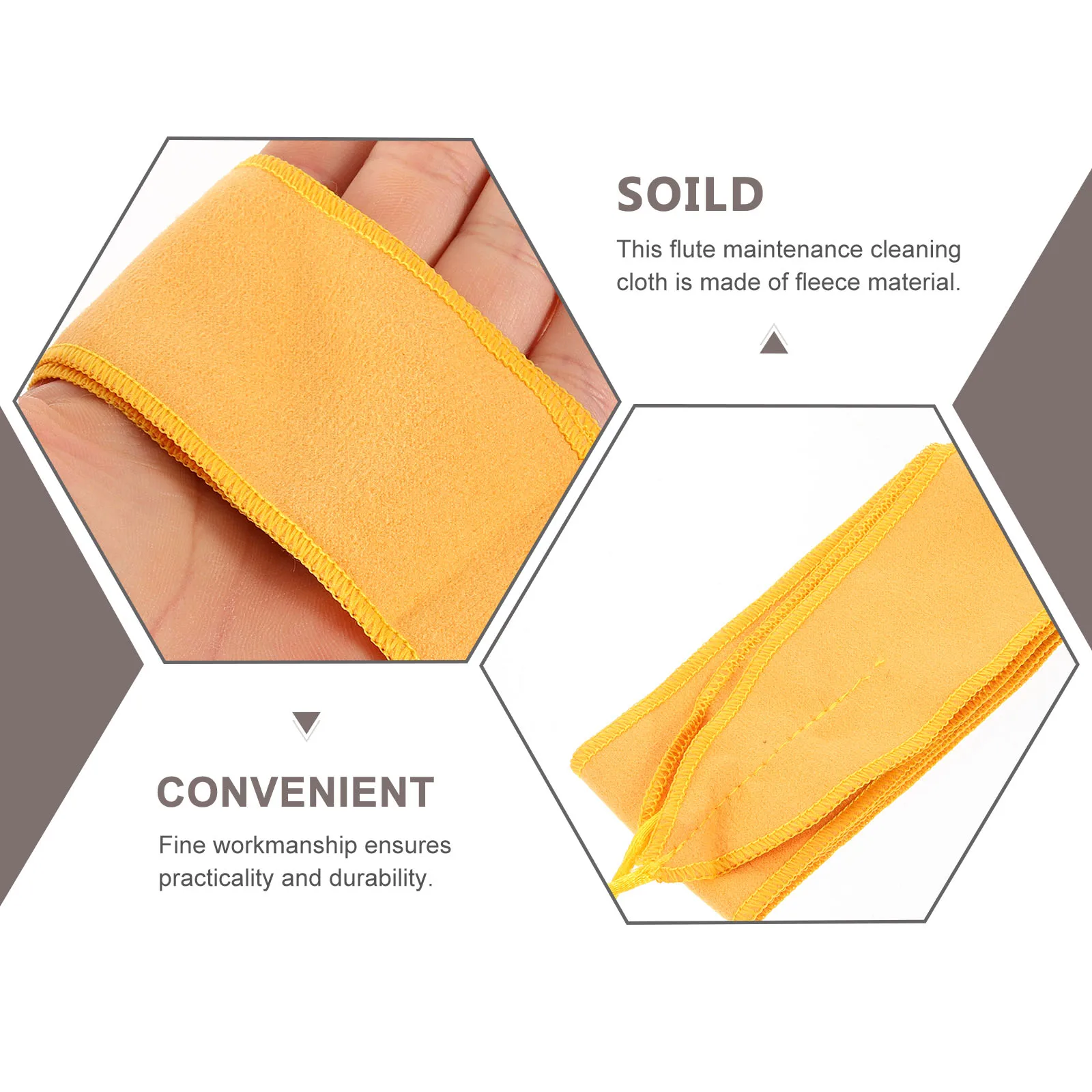 

Flute Cleaning Cloth Essential Accessory for Oboe Saxophone Bamboo Flute Soft Fleece Keeps Instrument Clean Dry