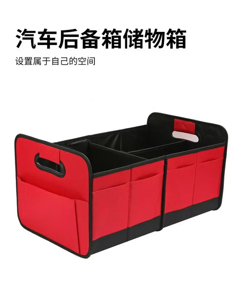 Auto-Aufbewahrungsbox, Kofferraum-Aufbewahrungsbox, Oxford-Stoff-Aufbewahrungsbox, großes Fassungsvermögen, faltbar – Detail 5