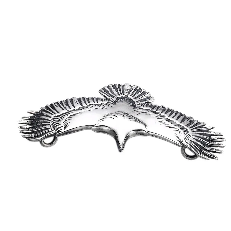 Factory wholesale S925 sterling silver men's classic retro Thai silver large, medium and small golden eagle pendant series