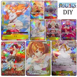 One Piece DIY Collectible Cards Hancock Perona Yamato Vivi Ace Shanks Christmas Birthday Gift Foil stamping Rebecca Nicole Robin