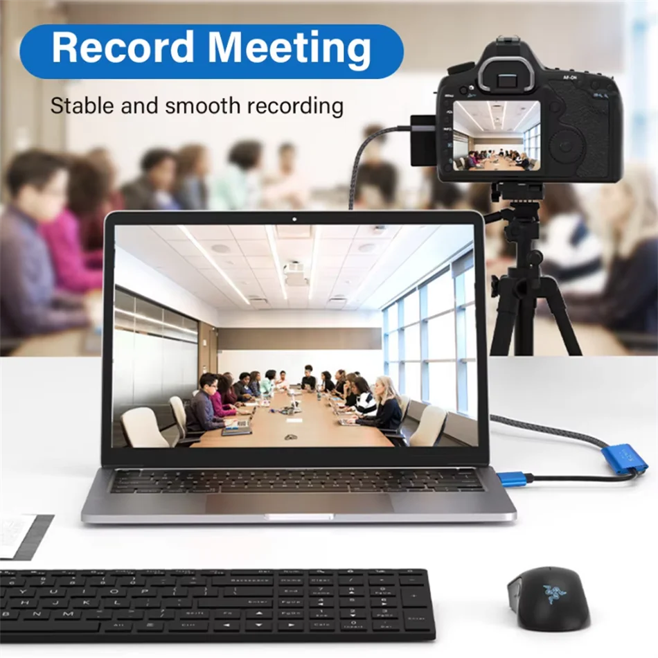 Video Capture Card USB 3.0 HD 1080P Type C HDMI-compatible Micro USB Video Grabber Record for Camera Live Broadcast Camera image 2