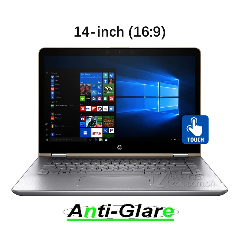 2X Ultra Clear /Anti-Glare /Anti Blue-Ray Screen Protector Guard Cover for HP Pavilion X360 BA042TX 2-in-1 Laptop 14