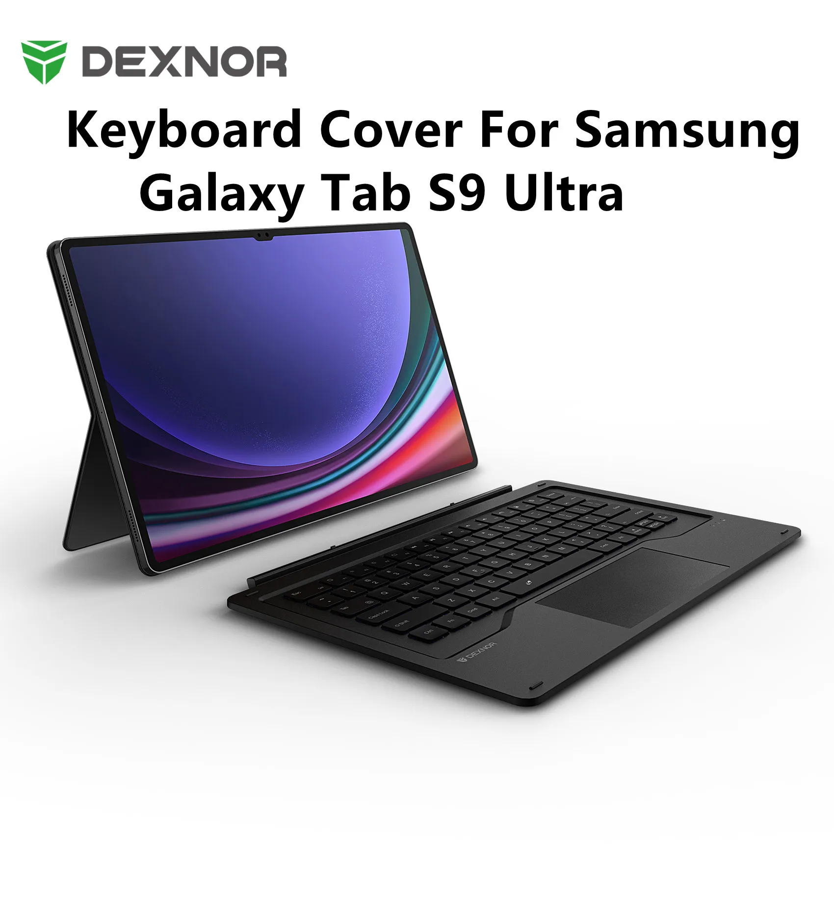 

Keyboard Magnetic Detachable Book Cover Style Keyboard Multi-Touch Trackpad Wireless Keyboard For Samsung Galaxy Tab S9 Ultra