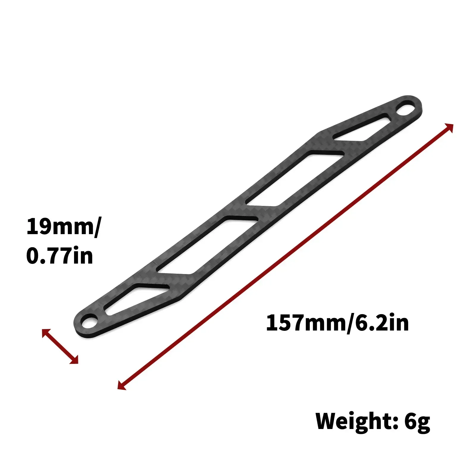 

GGRC Carbon Fiber Battery Plate for Tamiya TT02 TT-02 TT02B TT02T 1/10 RC Car Upgrade Parts Accessories