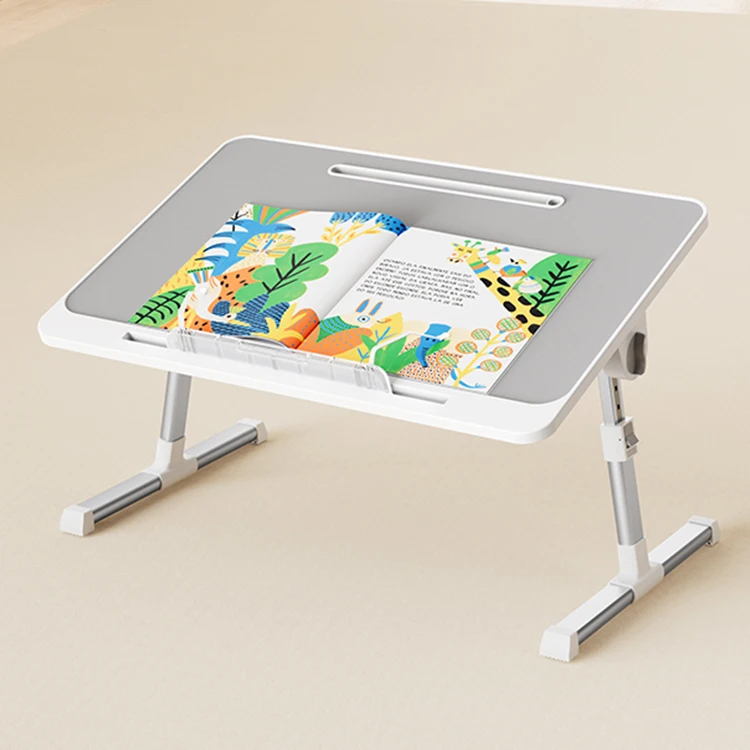 Study Notebook Table on Bed Height and Angle Adjustable Foldable Laptop Computer Lap Desk