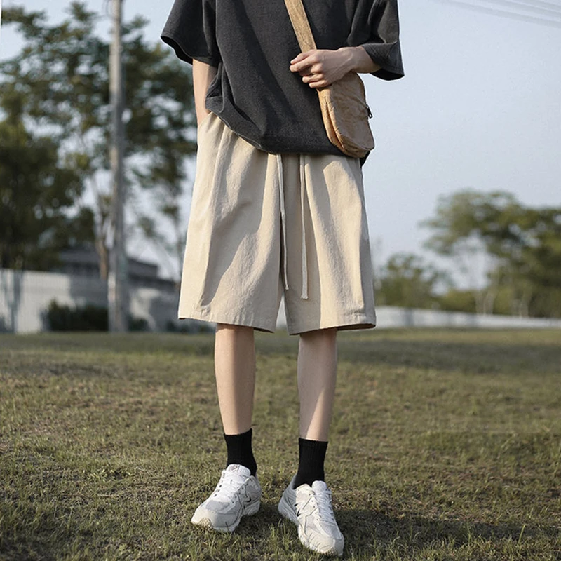 

Мужские летние тонкие повседневные брюки-карго в американском стиле, модные, свободные, для активного отдыха, с эластичным поясом