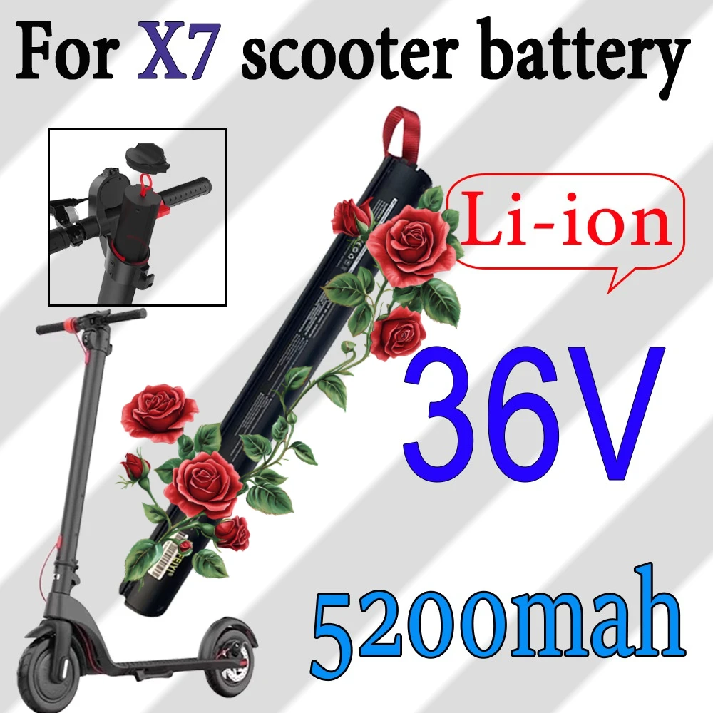 Huanxi X7 سكوتر كهربائي 36 فولت 5200 مللي أمبير بطارية نقل حضري سرعة تصل إلى 35 كم/ساعة نطاق يصل إلى 30 كجم شحن كامل 2-3 ساعات #1