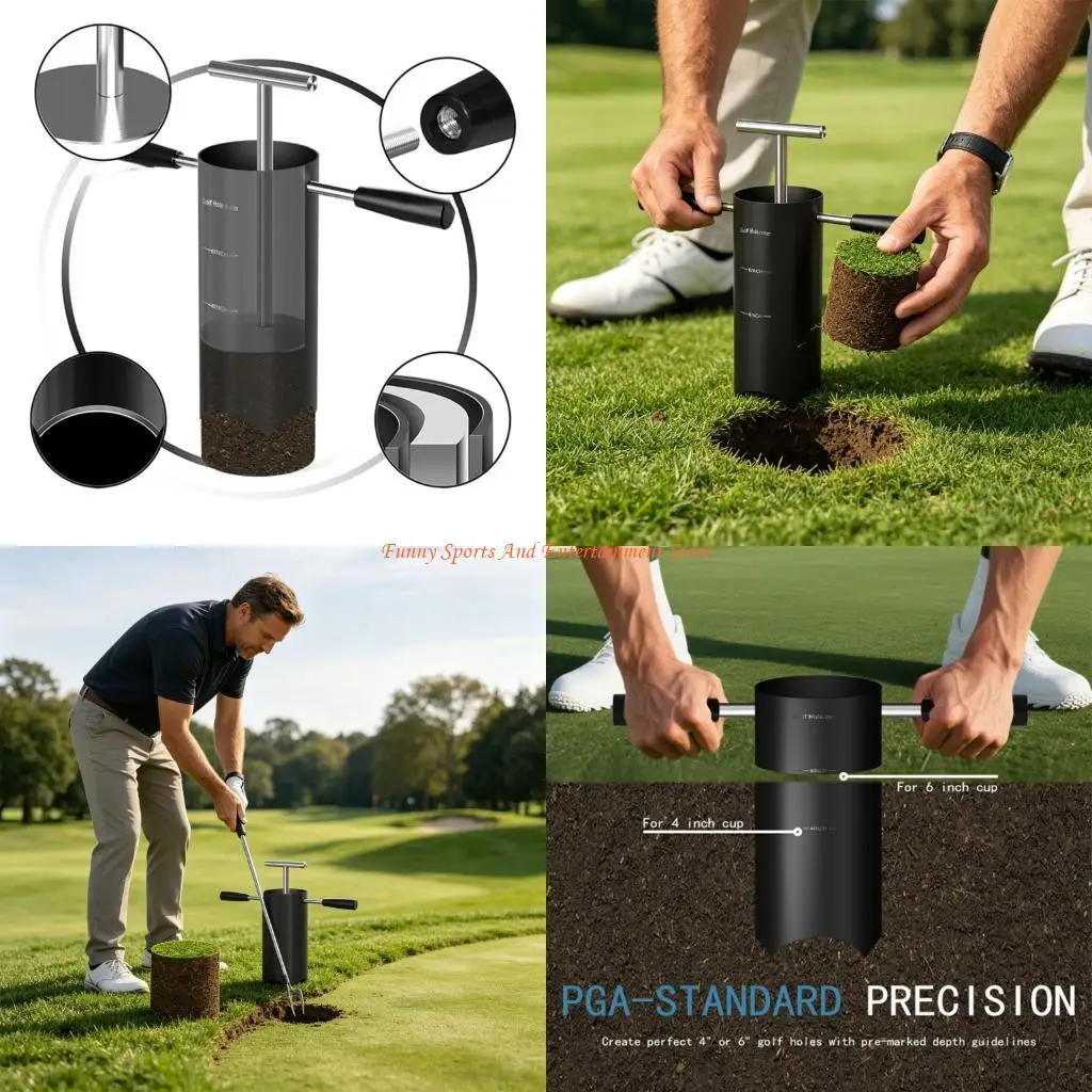

C4DE Compact Metal Golf Cup Tool Perfect For Practice Zones And Private Greens