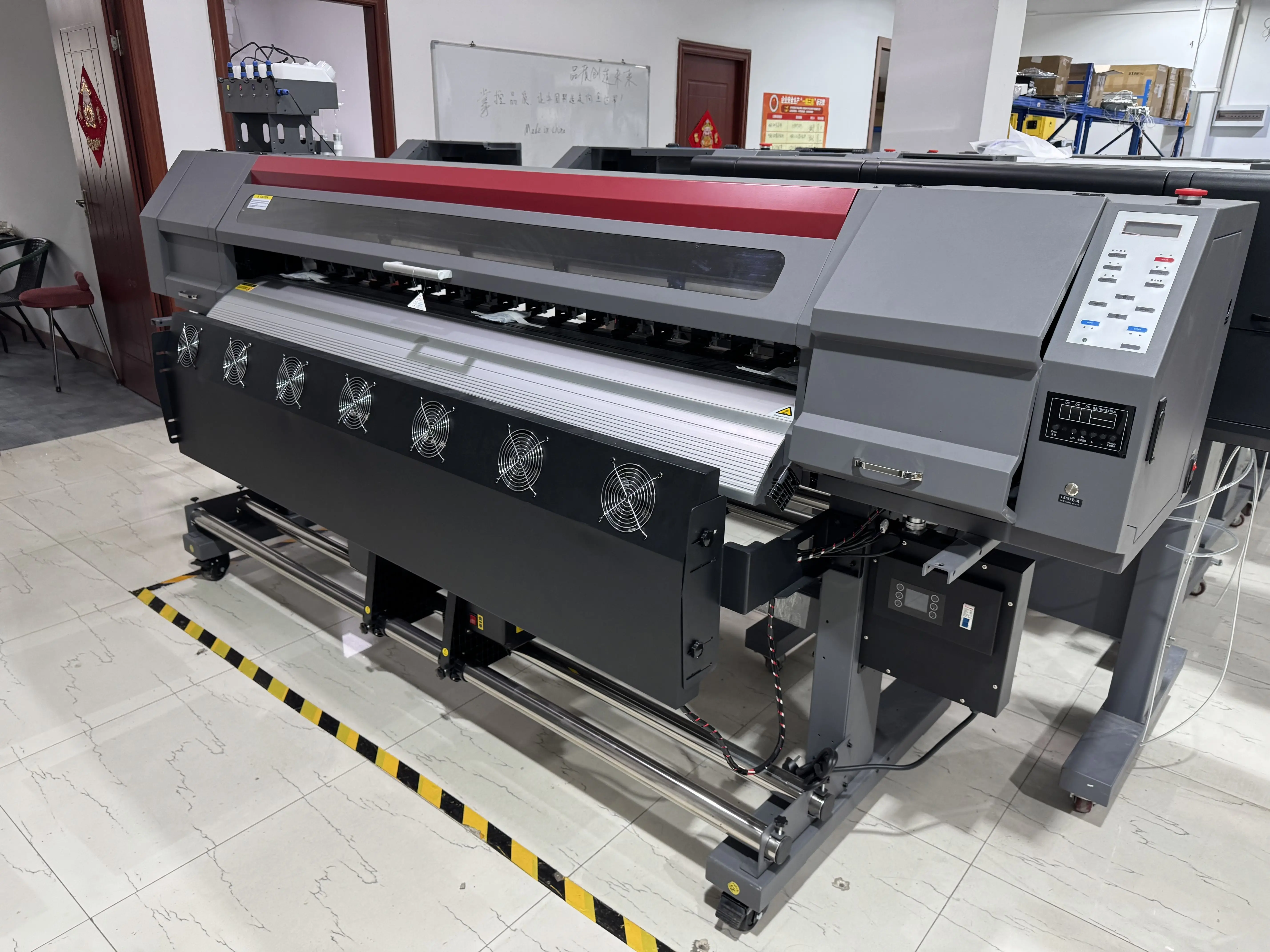 1.8 m Dual Printhead Inkjet Printer High-speed Advertising Inkjet Printer High-precision Car Sticker/banner Printing Equipment