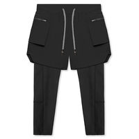 Men's Compression Running Pants: Double-layer 2-in-1 Sportswear for Jogging, Gym Training, and Workouts