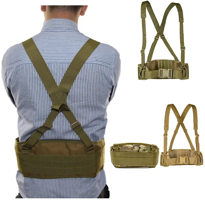 Chaleco táctico Molle con cinturón H y correa ajustable para caza - imagen 3