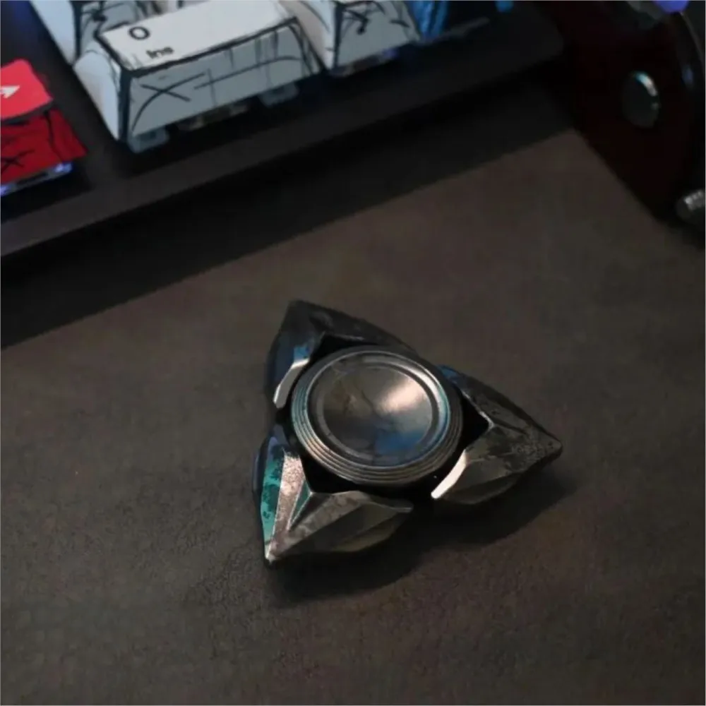 Jogo mágico edc sagitário fidget spinner brinquedos para adultos projetos originais três lâminas fidget spinner giroscópio