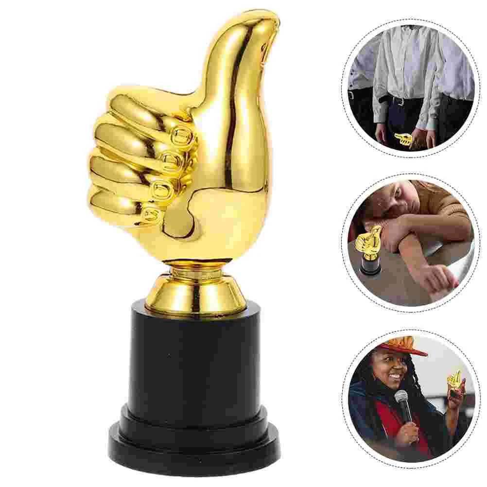 

2 Pcs Reward Kids Awesome Trophy Sports Gifts Creative Decor Model Kindergarten Funny Trophies