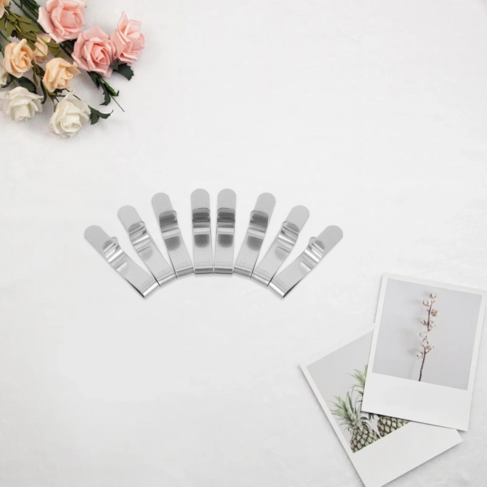 

8pcs Stainless Steel Cookie Baking Ring Clips Mousse Cake Decorating Tools Extendable Buckles for Home Kitchen Use