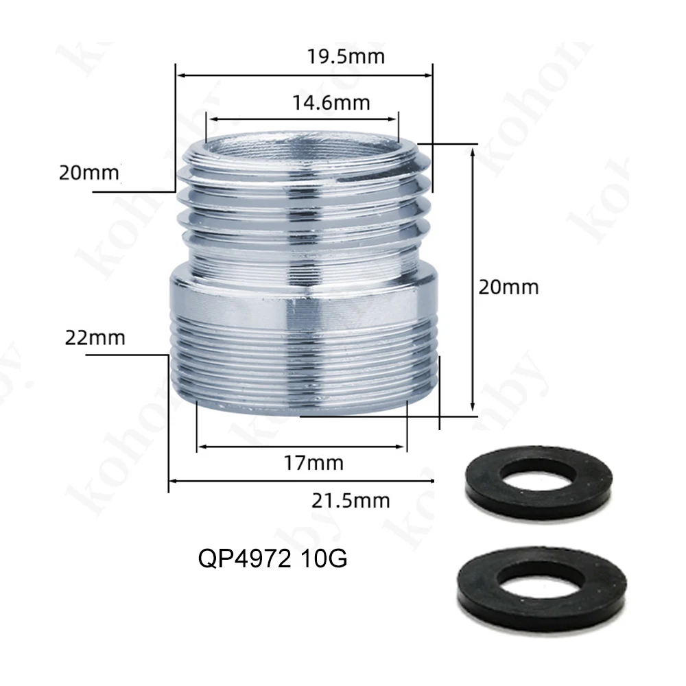 Silber m16 m18 m24 m28 bis 1/2 Außengewin Stecker Messing Wasserhahn Bubbler Gewin Kupfer beschläge 1St  15